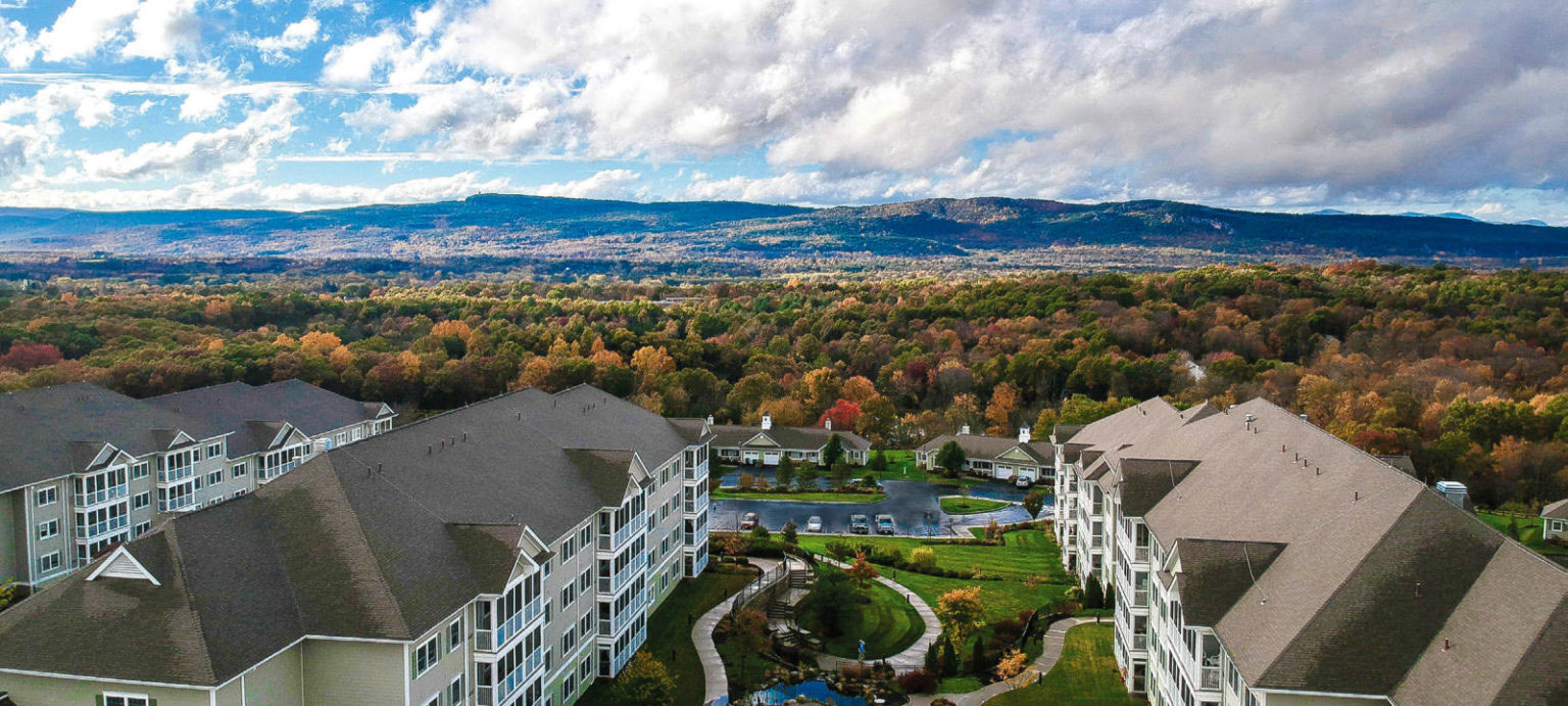 Ariel view of the community