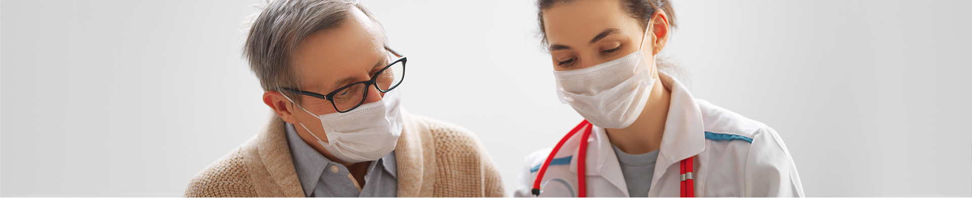 doctor & patient in masks