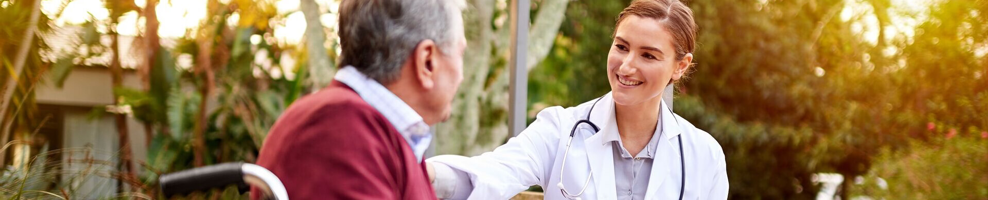 doctor smiling at patient