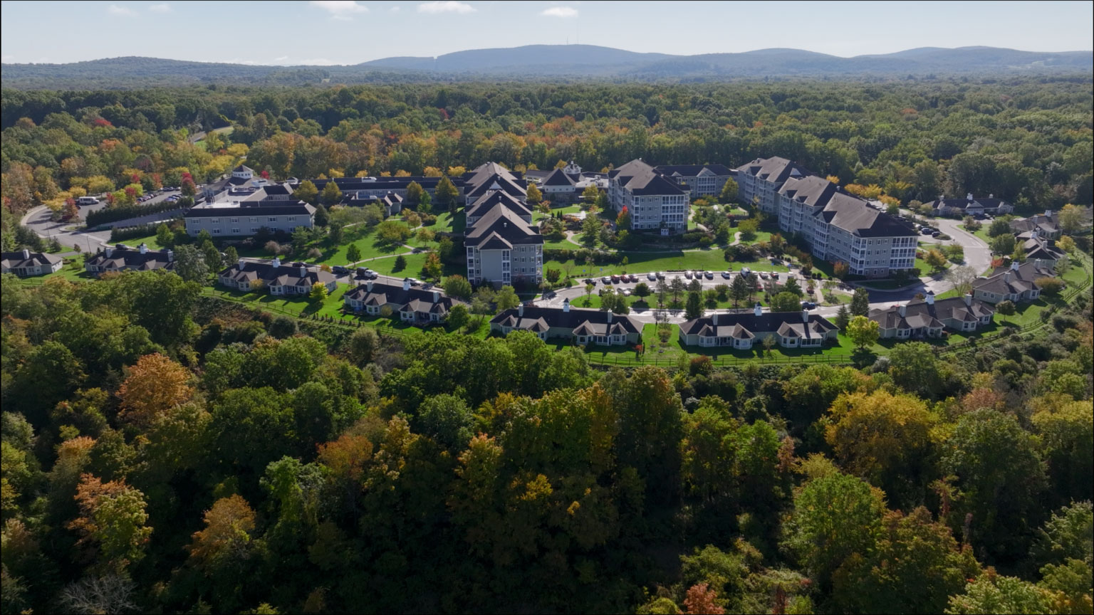 aerial east view of complex